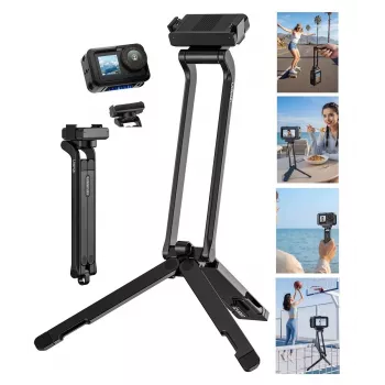 ULANZI MA70 trípode mini magnético con empuñadura para DJI Osmo Action 3/4/5 Pro, GoPro, Insta360, smartphones - negro