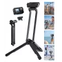 ULANZI MA70 trípode mini magnético con empuñadura para DJI Osmo Action 3/4/5 Pro, GoPro, Insta360, smartphones - negro
