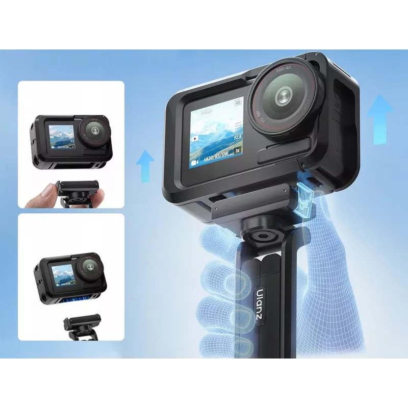 ULANZI MA70 trípode mini magnético con empuñadura para DJI Osmo Action 3/4/5 Pro, GoPro, Insta360, smartphones - negro