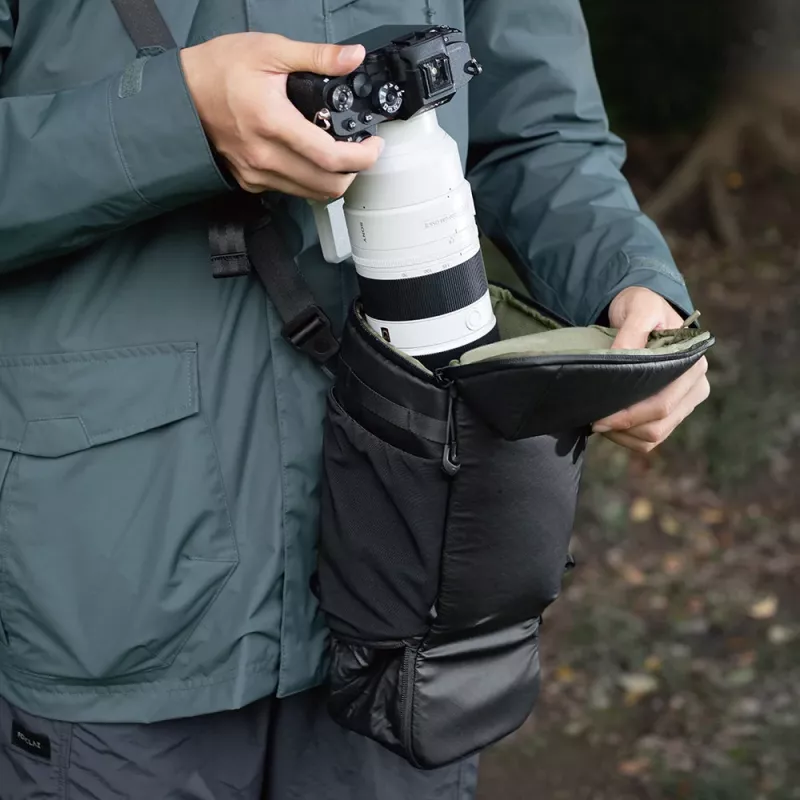 PGYTECH Bolsa bandolera top loader para cámara DSLR/sin espejo, negra