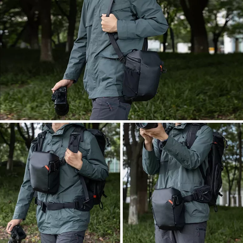 PGYTECH Bolsa bandolera top loader para cámara DSLR/sin espejo, negra