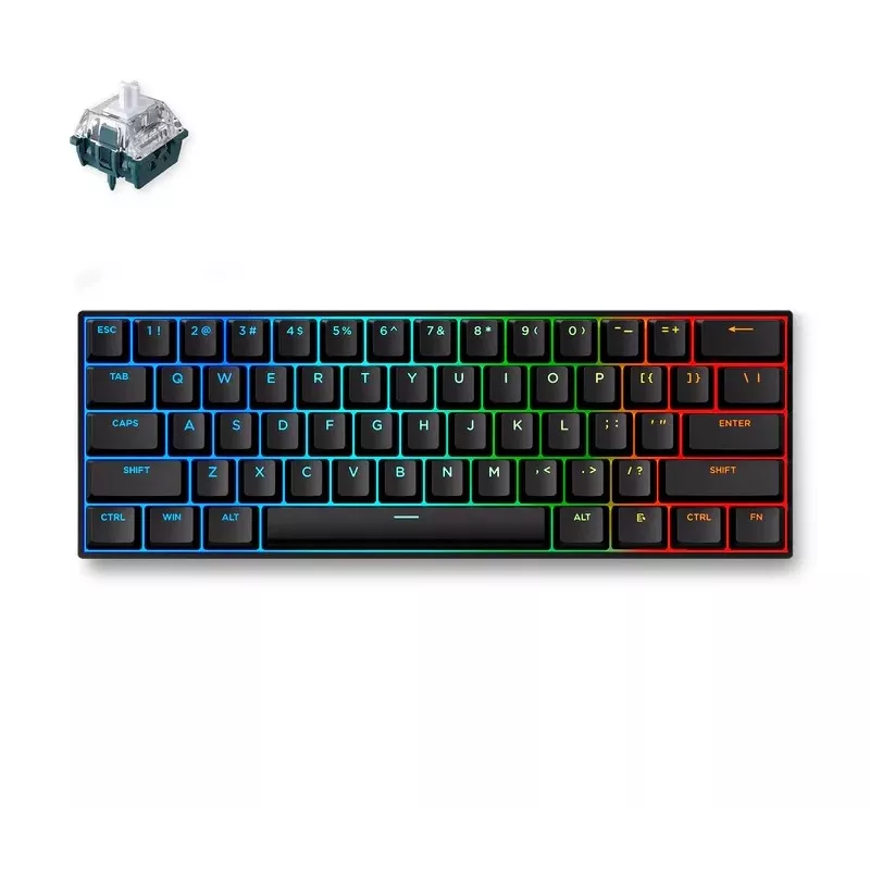 MCHOSE Ace 60 Pro Teclado gaming magnético de efecto Hall, TTC Uranus Magnetic Switch-SE, negro (Ace60-5A)