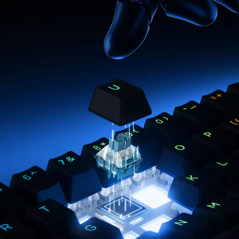 MCHOSE Ace 60 Pro Teclado gaming magnético de efecto Hall, TTC Uranus Magnetic Switch-SE, negro (Ace60-5A)