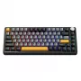 MACHENIKE K600-B82W Teclado Gaming Mecánico Inalámbrico Tri-Mode, 75% 82 Teclas, Gateron Silver Switches, RGB por Tecla, Keycaps PBT, Hot-Swappable, Negro