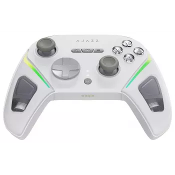 AJAZZ GP100-W Mando Inalámbrico Tri-Mode RGB para Switch, PC, iOS y Android – Blanco
