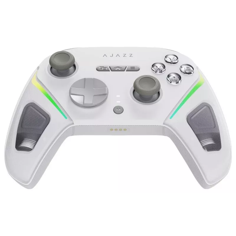 AJAZZ GP100-W Mando Inalámbrico Tri-Mode RGB para Switch, PC, iOS y Android – Blanco
