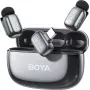 BOYA mini 2-02 Space Gray micrófono de cañón de doble canal de condensador