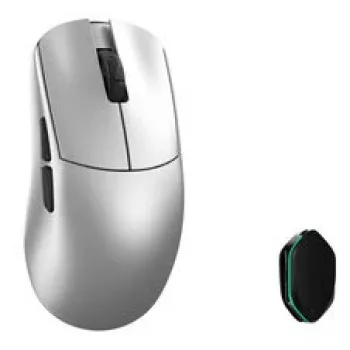 WLMouse YING ratón gaming inalámbrico de magnesio, PAW3950HS, sondeo 8K, interruptores ópticos Omron - plata