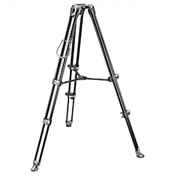 Manfrotto MVT502AM trípode de vídeo de aluminio con rótula fluida, 3 secciones de patas, capacidad de carga 4 kg, altura máxima 169 cm, negro