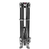 Manfrotto MVT502AM trípode de vídeo de aluminio con rótula fluida, 3 secciones de patas, capacidad de carga 4 kg, altura máxima 169 cm, negro