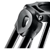 Manfrotto MVT502AM trípode de vídeo de aluminio con rótula fluida, 3 secciones de patas, capacidad de carga 4 kg, altura máxima 169 cm, negro