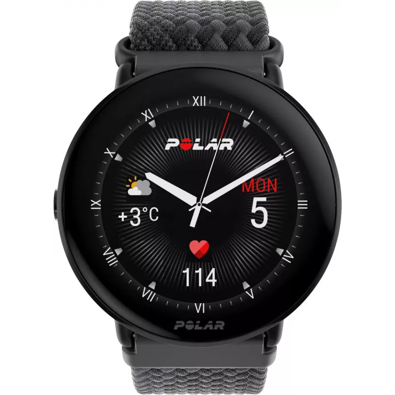 Polar Ignite 3 S-L, negro/negro trenzado (900111828)