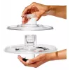 OXO Good Grips 11262700 Centrifugadora de ensaladas de vidrio 2 en 1, transparente