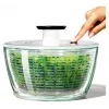 OXO Good Grips 11262700 Centrifugadora de ensaladas de vidrio 2 en 1, transparente
