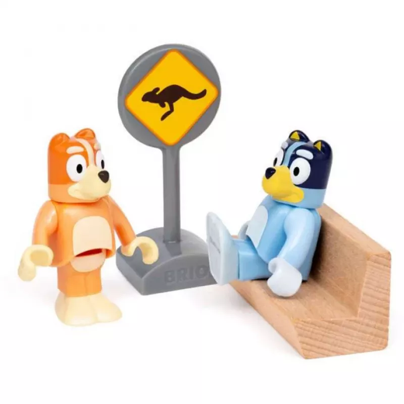 RAVENSBURGER World - Bluey Set de tren de juguete de viaje