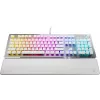 Turtle Beach Vulcan II Teclado gaming mecánico, Blanco Ártico, interruptores ópticos lineales, distribución US