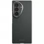 PITAKA Edge Case funda protectora de fibra de aramida para Samsung Galaxy Z Fold 8 Ultra, negro/gris (Overture Black)