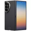 PITAKA Edge Case funda protectora de fibra de aramida para Samsung Galaxy Z Fold 8 Ultra, negro/gris (Overture Black)