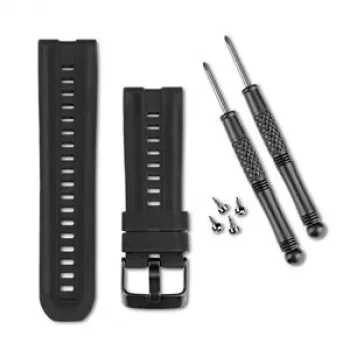 Garmin QuickFit 26 correa para tactix, Fenix 7X, Enduro, Descent Mk2 - silicona negra