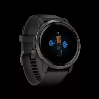 Garmin Venu 2 - smartwatch de 45 mm con correa de silicona - negra