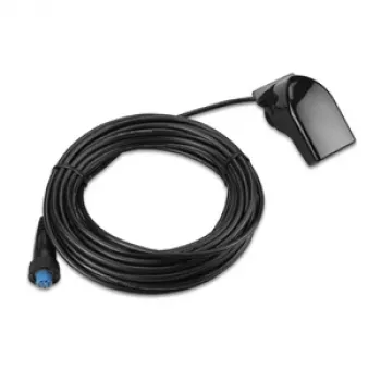 Garmin Transductor de doble haz para montaje en espejo de popa, 8 pines, 77/200 kHz, 500 W