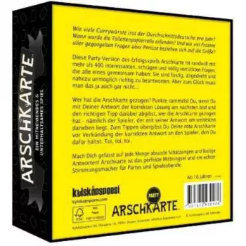 PEGASUS Arschkarte - ¿Quién se queda con la peor parte? juego de cartas Party Edition