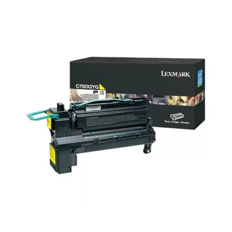 Lexmark C792X2YG Cartucho de tóner amarillo de rendimiento extra alto