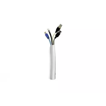 MB Funda de cables universal autoenrollable 25mm plateada 25m