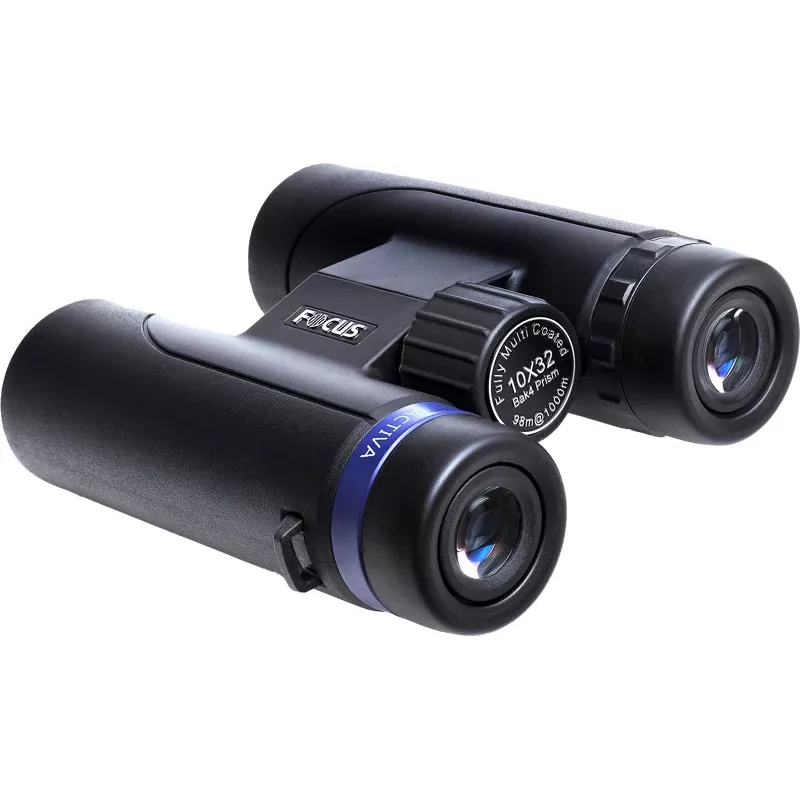 Focus KHB5-10X32 10x32 prismáticos de tejado - impermeables, antivaho, BaK-4, multicapa, recubiertos de goma, negro