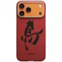 PITAKA Edge Case Ink Horse Painting para Apple iPhone 17 Pro – funda Snap-On de fibra de aramida zinnober con MagSafe