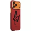 PITAKA Edge Case Ink Horse Painting para Apple iPhone 17 Pro – funda Snap-On de fibra de aramida zinnober con MagSafe