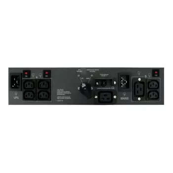 ABB PowerValue 11 RT Bypass PDU 16A - unidad de distribución de alimentación rackmount 1U con bypass manual, salidas 1x C19 y 4x C13, entrada IEC C20