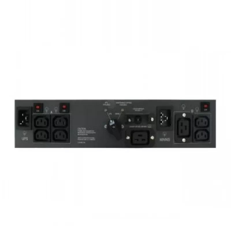 ABB PowerValue 11 RT Bypass PDU 16A - unidad de distribución de alimentación rackmount 1U con bypass manual, salidas 1x C19 y 4x C13, entrada IEC C20