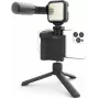 Set de empuñadura vlogging DigiPower DPS-VLG4 con luz LED y micrófono