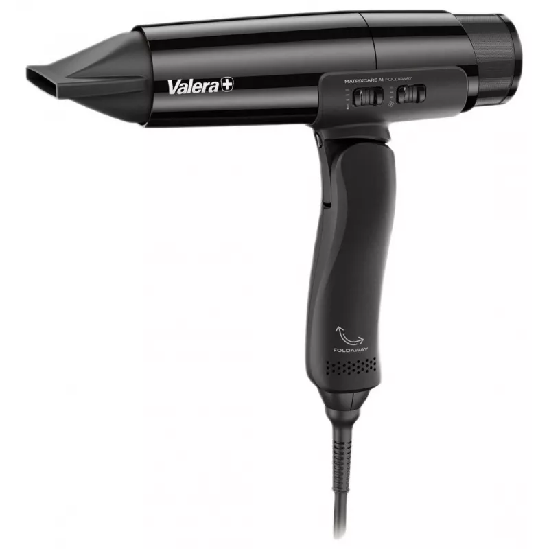 Secador de pelo plegable Valera MatrixCare AI 1800W negro