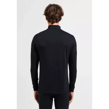 Ropa interior térmica ODLO Merino 200 BL Top Turtle Neck LS Half Zip hombre - negro - XXL