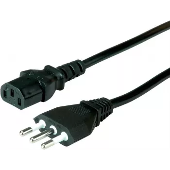 Cable de alimentación VALUE Italia Type-L a IEC C13 1 m negro
