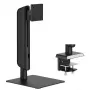 VALUE Brazo LCD independiente de alta resistencia, ajustable en altura, hasta 49", 18 kg, negro