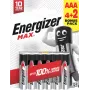 Energizer Max Pilas alcalinas AAA, 1,5 V, pack de 6 (4+2)