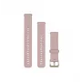 Garmin Quick Release correa de silicona de 18 mm para reloj, Powder Pink, 010-13256-03