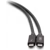 Cable C2G Thunderbolt 4 USB-C de 2,5 pies - 40Gbps, 100W PD, 8K, negro