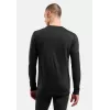 Odlo Merino 200 BL Top Crew Neck LS camiseta interior para hombre - negra