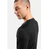 Odlo Merino 200 BL Top Crew Neck LS camiseta interior para hombre - negra