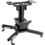 VALUE soporte de techo para proyector de alta resistencia, hasta 45 kg, negro