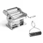 Marcato Atlas+ Chrome Máquina de pasta con Pastabike Multi-Cutter