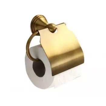 Romance 7525 44 Soporte de pared para papel higiénico de latón, cromo pulido