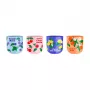 Bialetti Fruit Vibes Set de tazas de café de cerámica, 300 ml, Multicolor, apto para lavavajillas y microondas