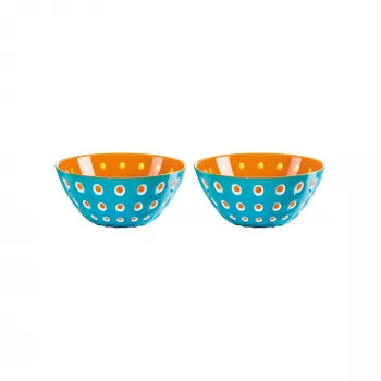 Guzzini Le Murrine Set de 2 cuencos 12 cm Azul/Naranja
