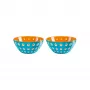Guzzini Le Murrine Set de 2 cuencos 12 cm Azul/Naranja