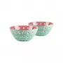 Guzzini Le Murrine Set de 2 cuencos 12 cm Verde matcha/Blanco/Malva